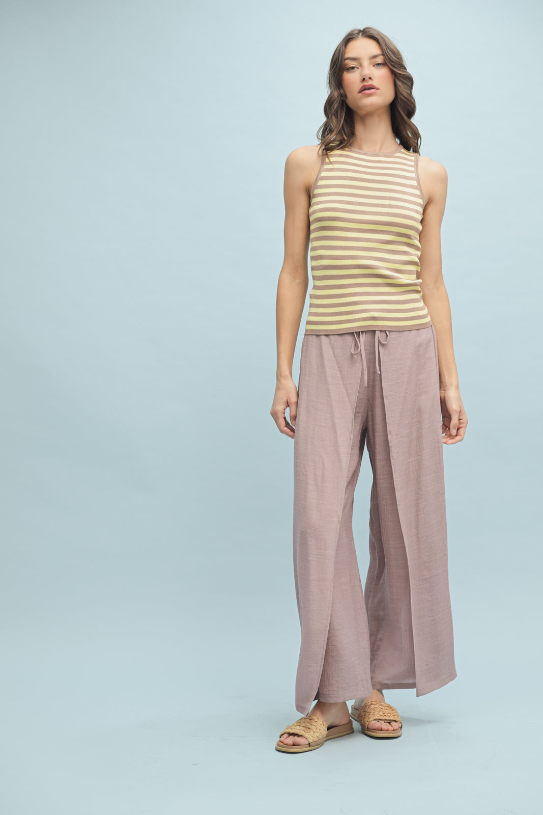 Lacee Striped Sweater Tank