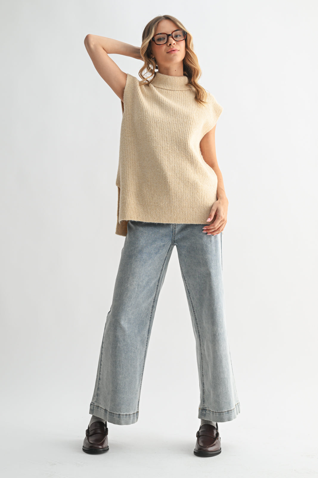 Linds High Neck Sweater Vest