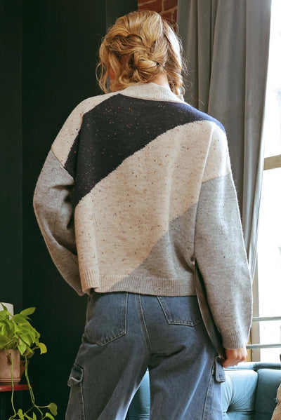 Kayla Diagonal Knit Sweater