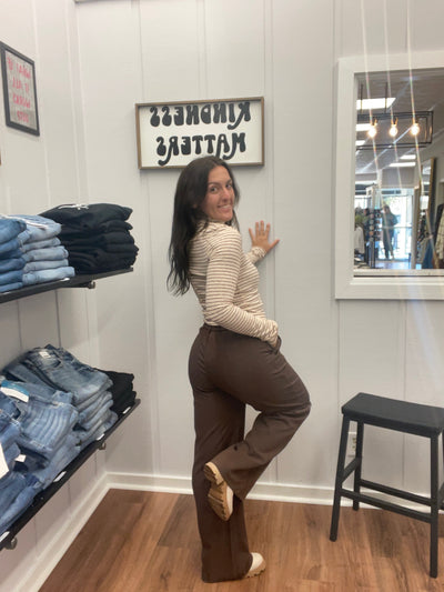 Zoey Pleated Wide Leg Bottoms