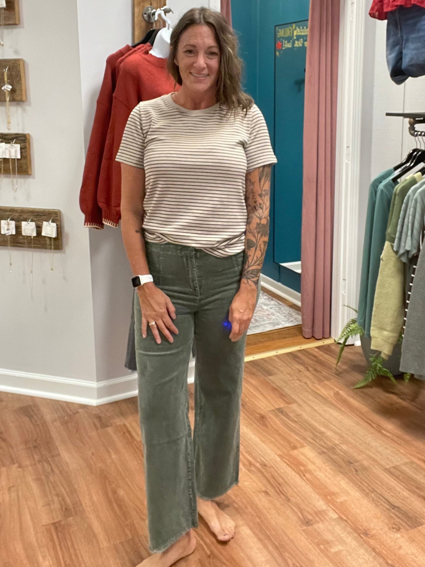 Claire Mineral Washed Corduroy Pant