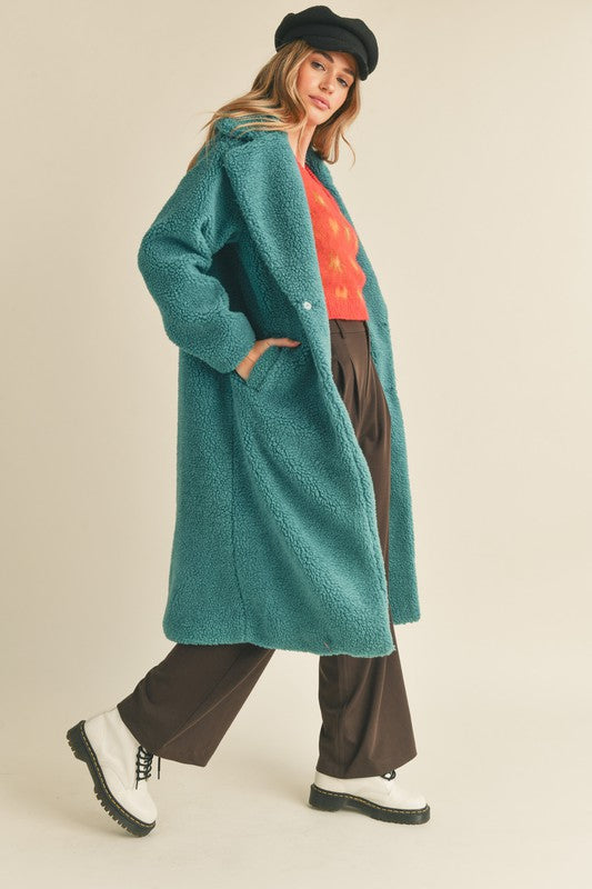 Danae Full Length Teddy Coat