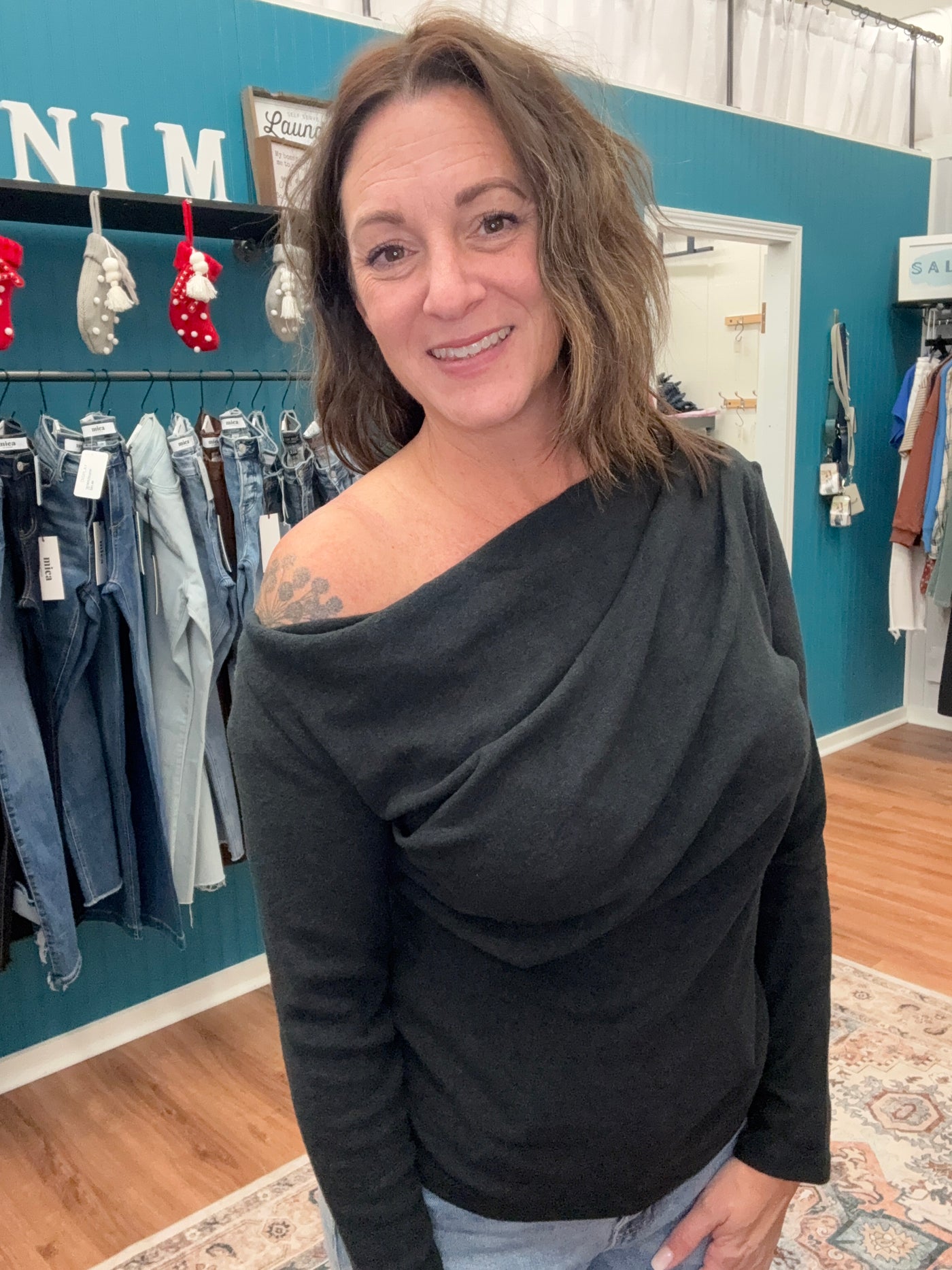 Ash One Shoulder Knit Top