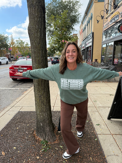 Valparaiso Retro Stack Crewneck Sweatshirt