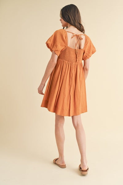 Allison Back Tie Mini Dress