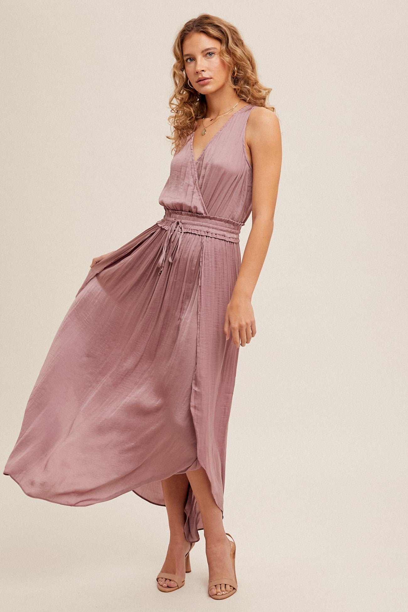 Millie Satin Maxi Dress
