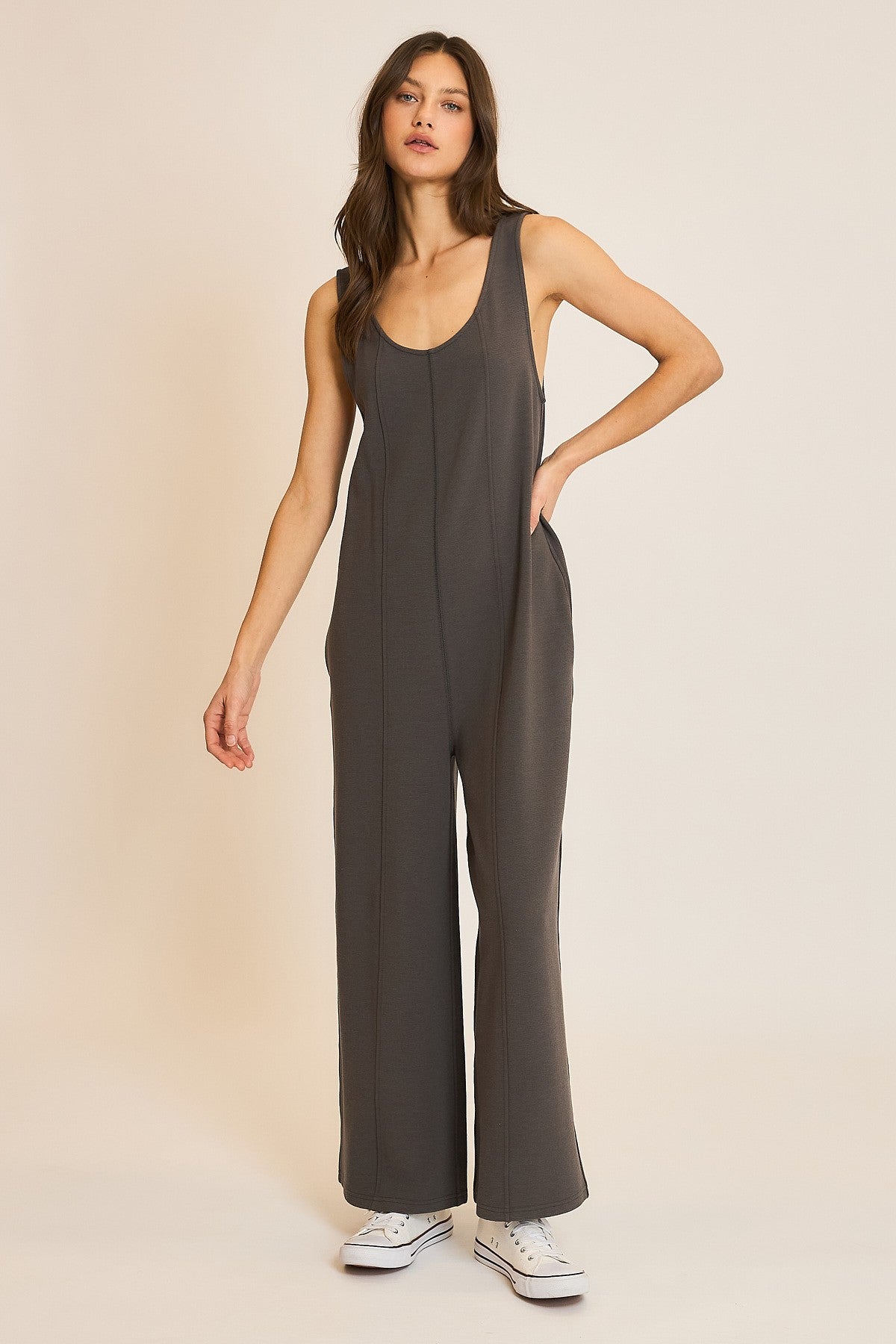 Bridget Ribbed Knit Jumpsuit