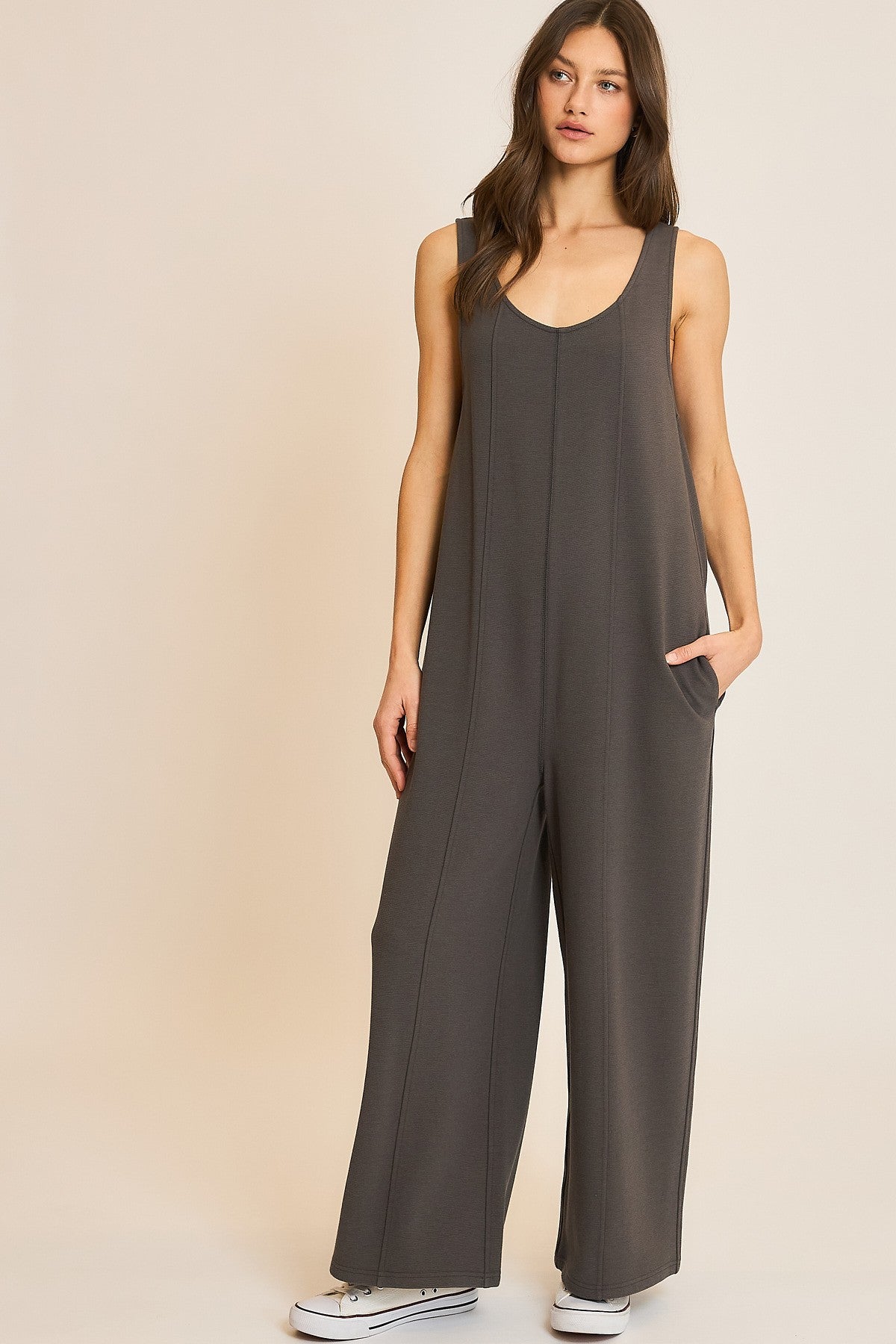 Bridget Ribbed Knit Jumpsuit