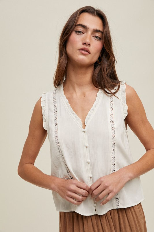 Michelle Sleeveless Blouse Tank