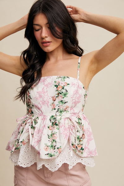 Angel Romantic Peplum Top