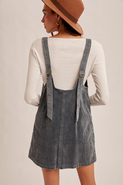 Maureen Corduroy Overall Dress