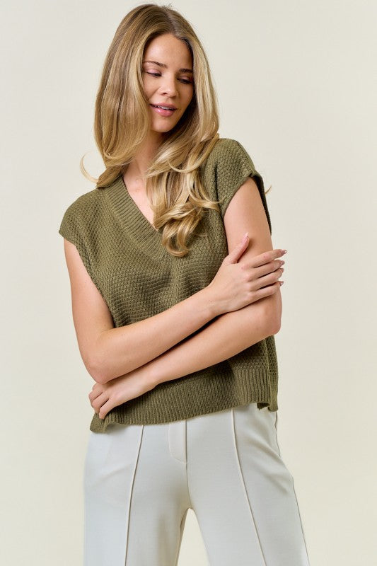 Olivia V Neck Sweater Vest