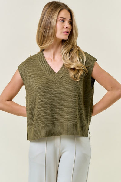 Olivia V Neck Sweater Vest