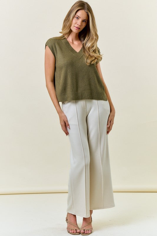 Olivia V Neck Sweater Vest