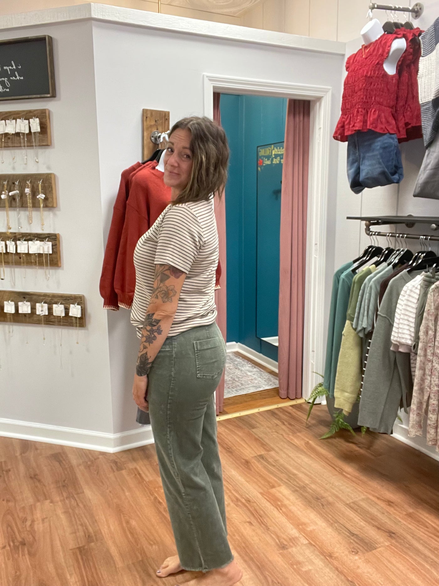 Claire Mineral Washed Corduroy Pant