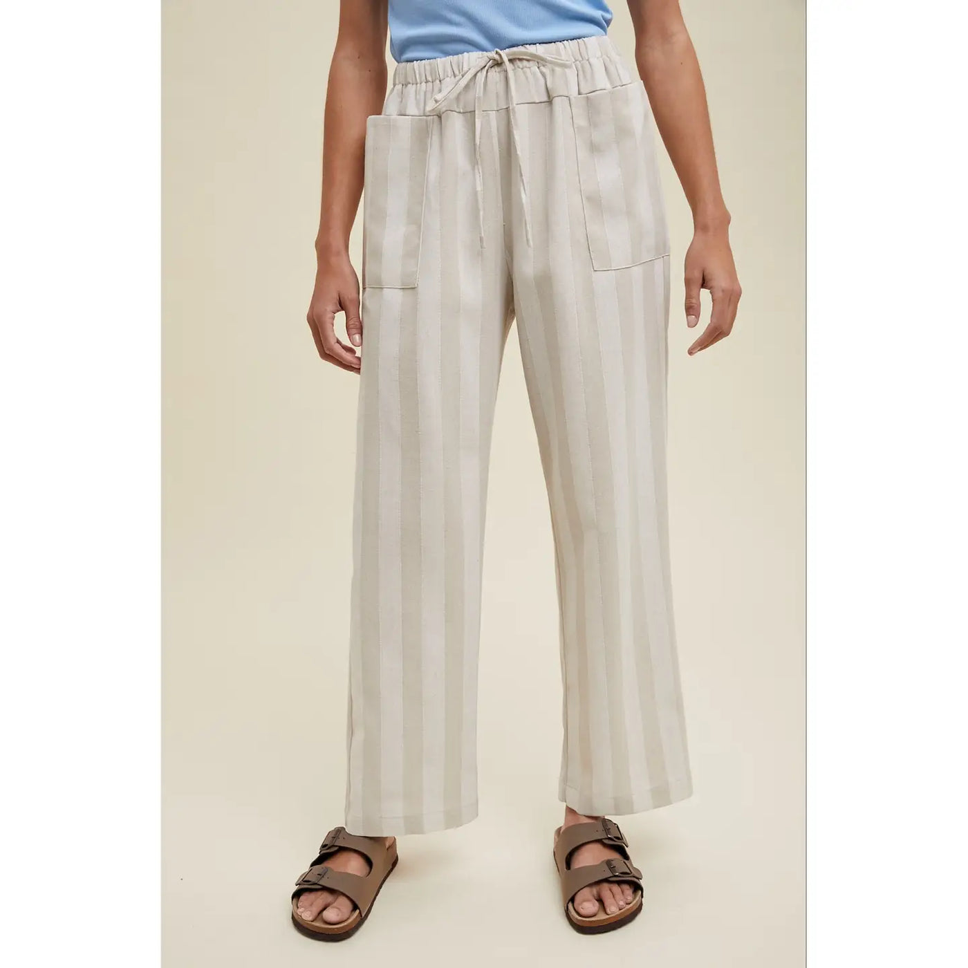 Emi Striped Linen Pants