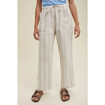 Emi Striped Linen Pants