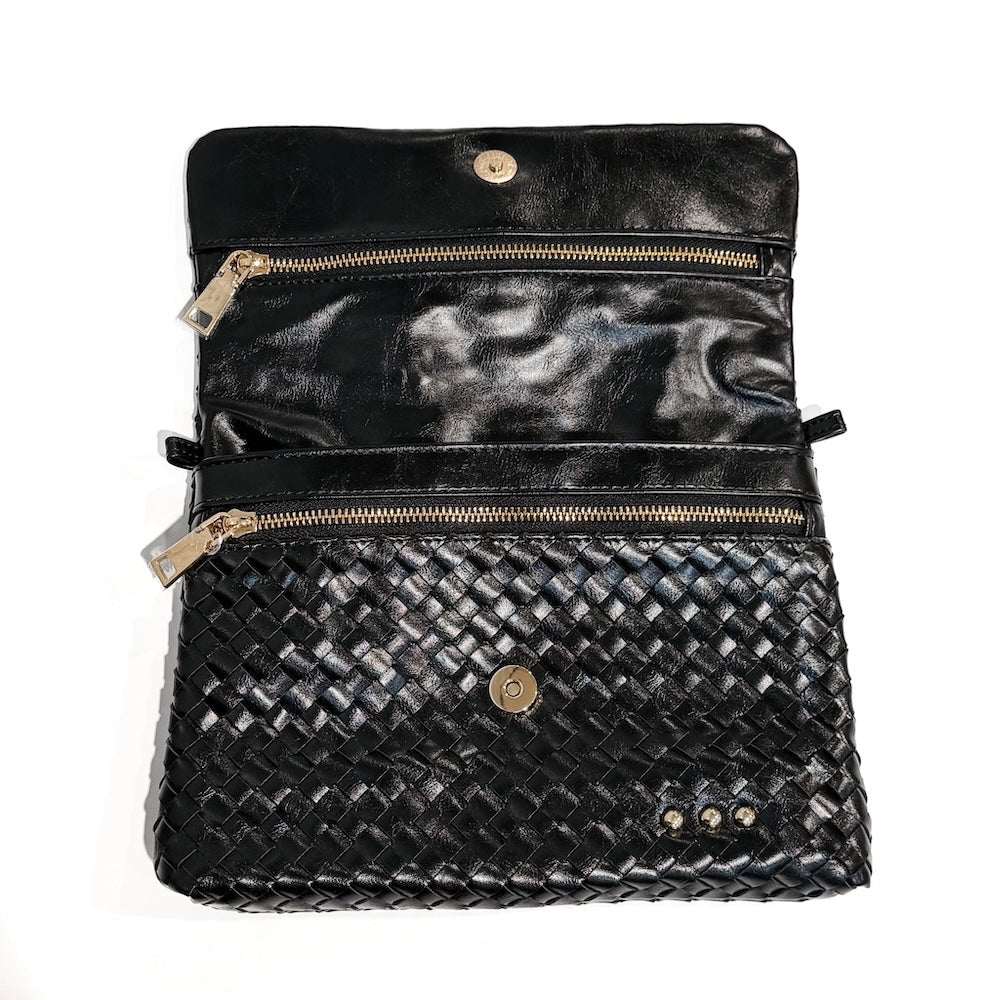 Wrenlee Woven Flap Crossbody