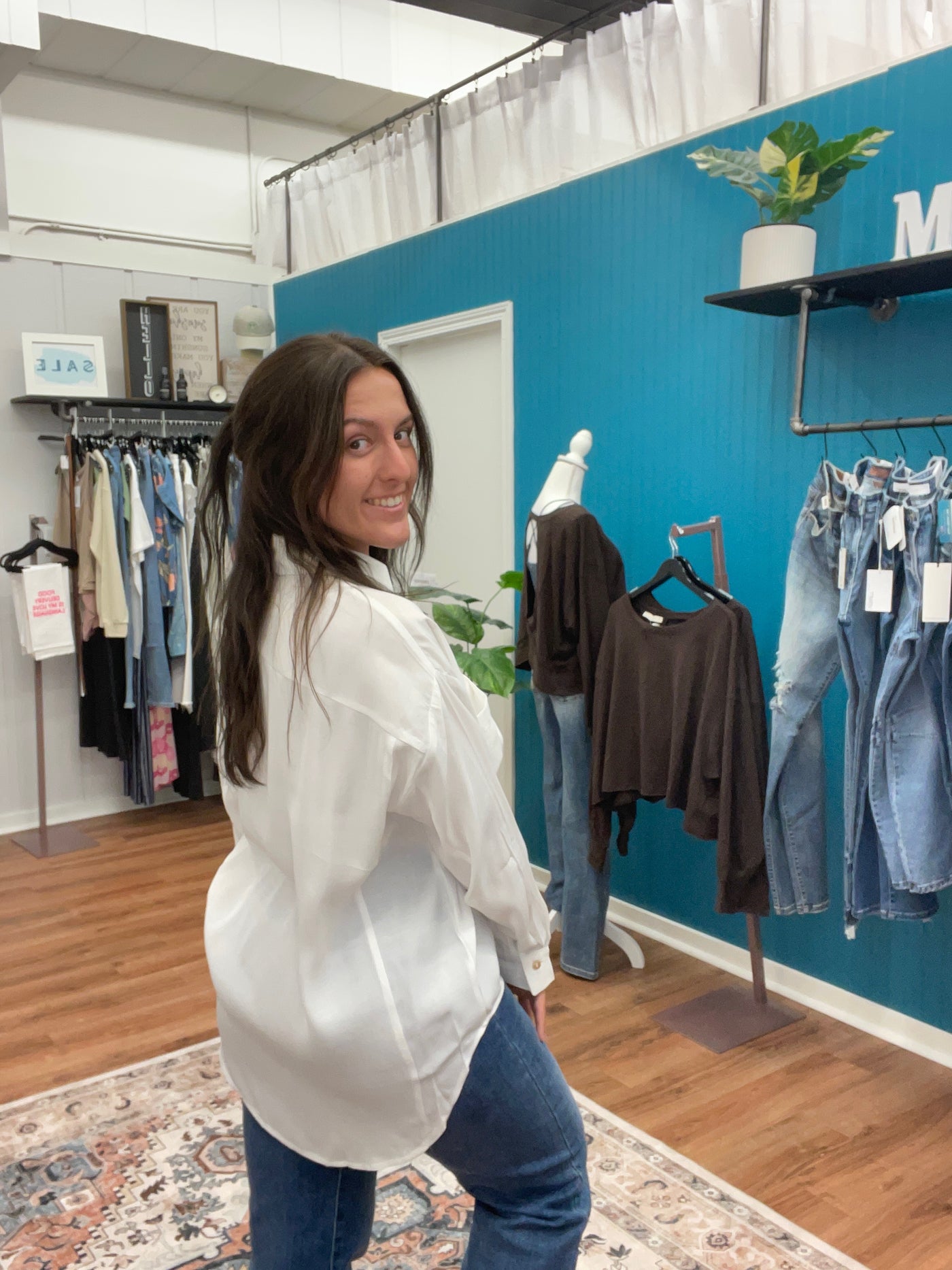 Katherine Collared Button Blouse