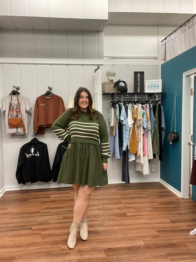 Val Mixed Contrast Mini Dress