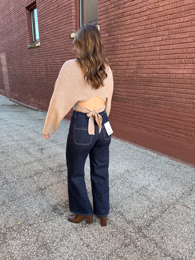 Reagan Open Back Knit Sweater