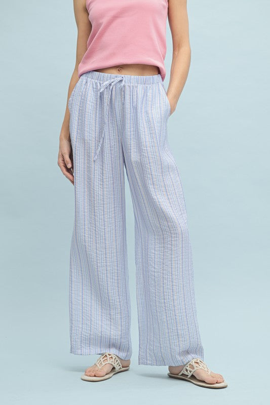 Good Vibes Only Striped Bottoms