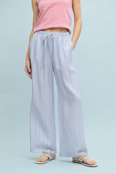 Good Vibes Only Striped Bottoms