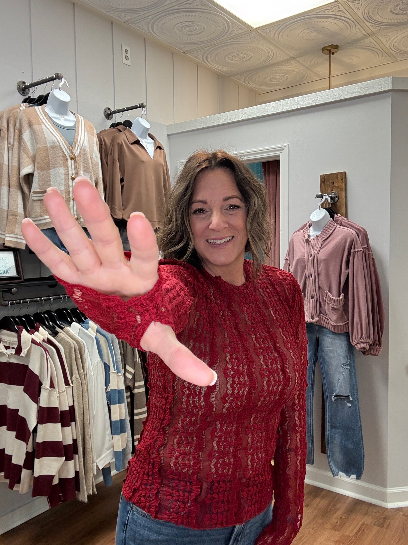 Clara Stretched Lace Top