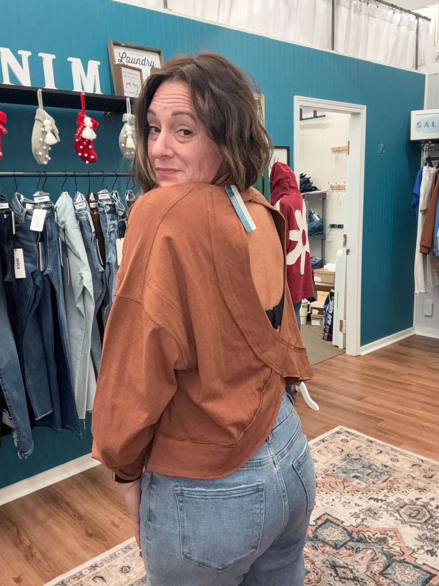 Ellis Open Back Slub Long Sleeve