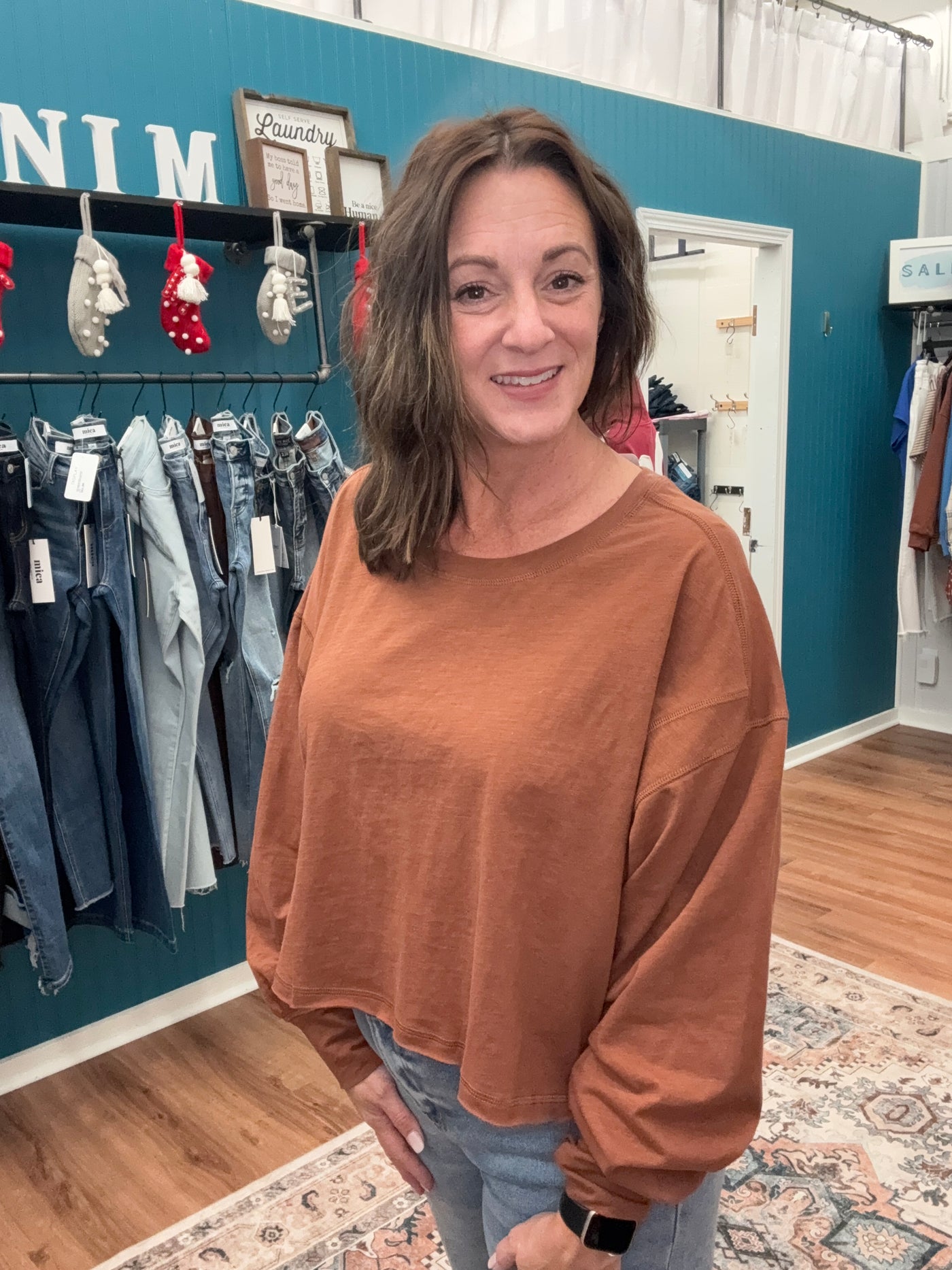 Ellis Open Back Slub Long Sleeve