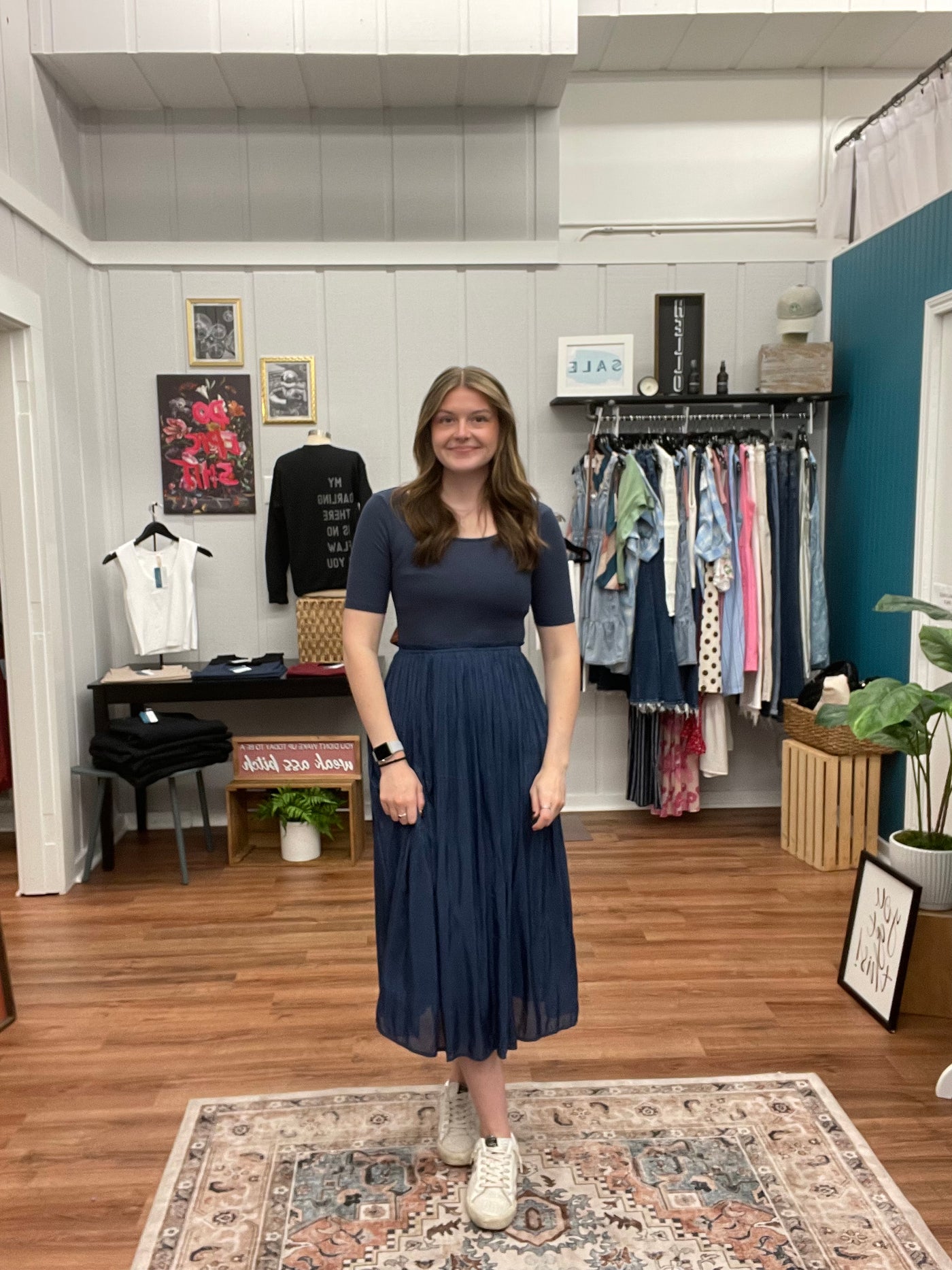 Bridget Scoop Neck Pleated Ballet Dress