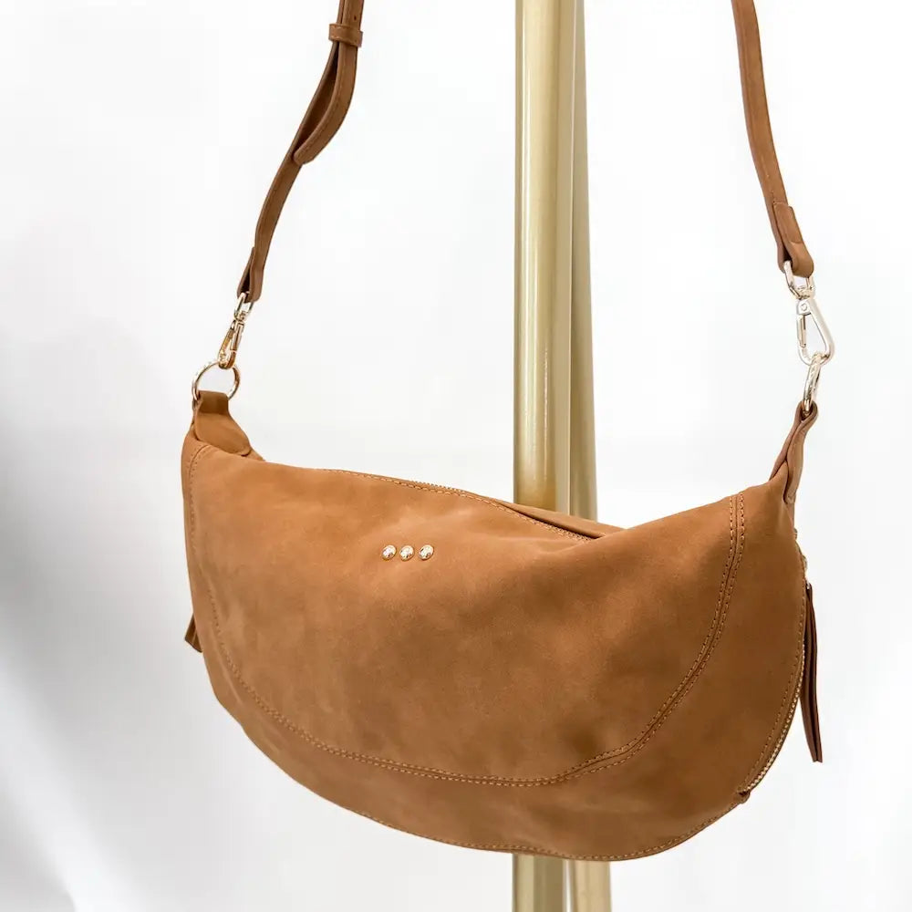 Netty Nubuck Crossbody Handbag