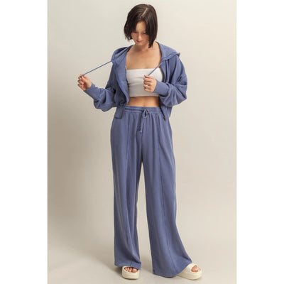 Stevie Cropped Zip Hoodie Sweatshirt