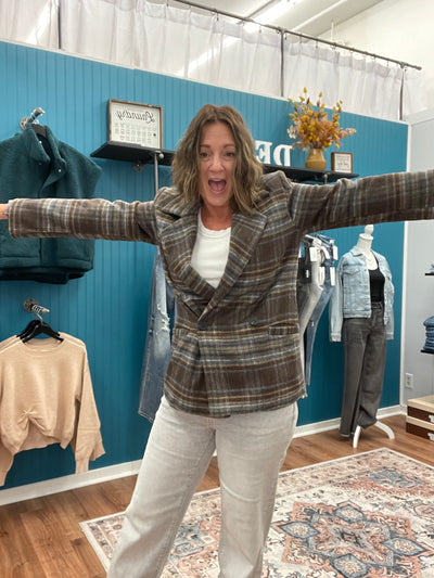 Taylor Classic Notch Plaid Jacket