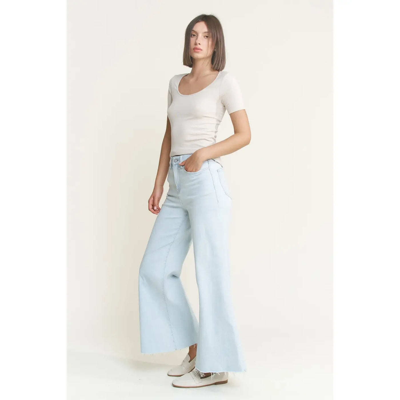 Hartford Super High Rise Wide Leg Denim