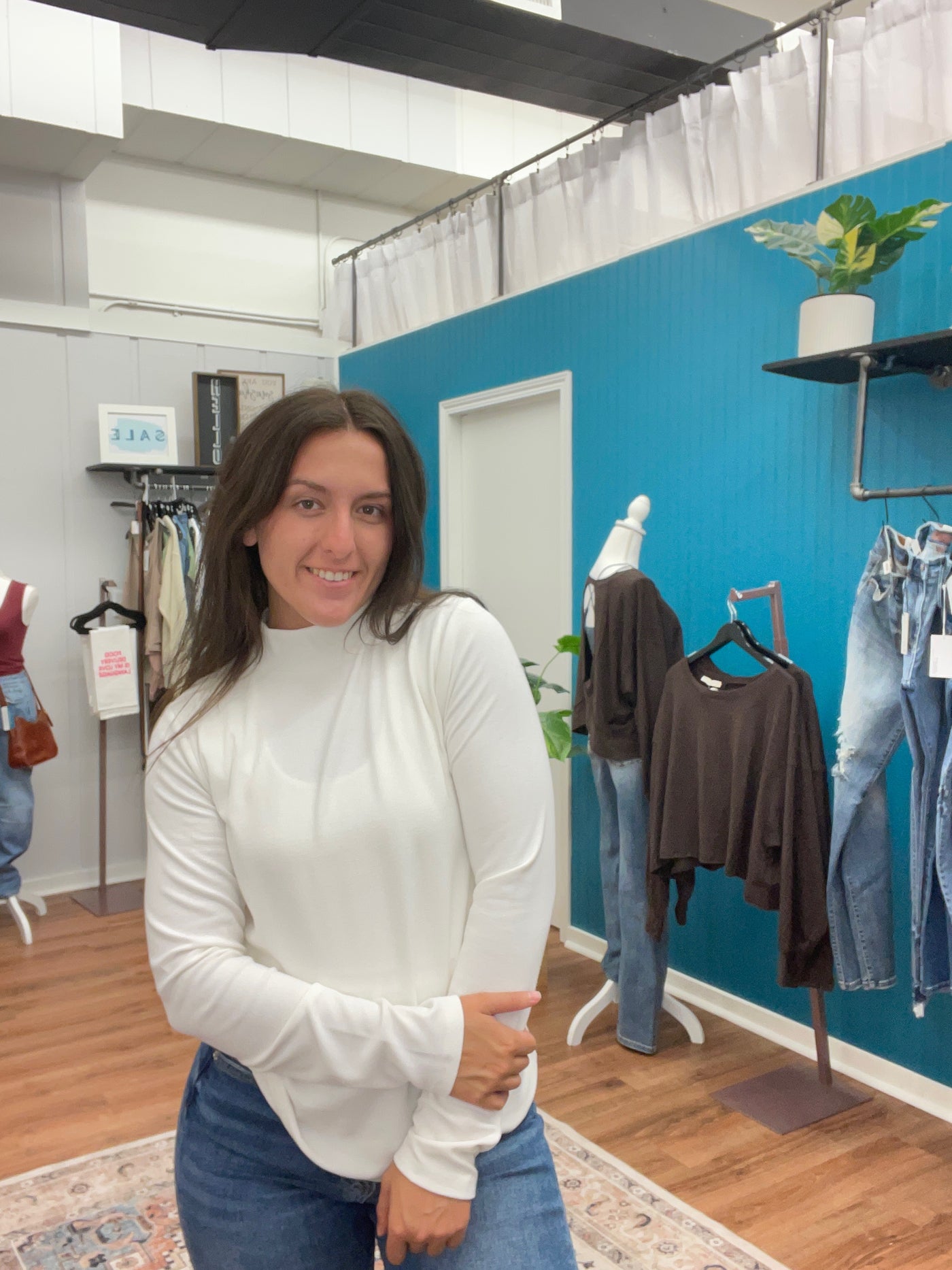 Beckett Basic Mock Neck Top