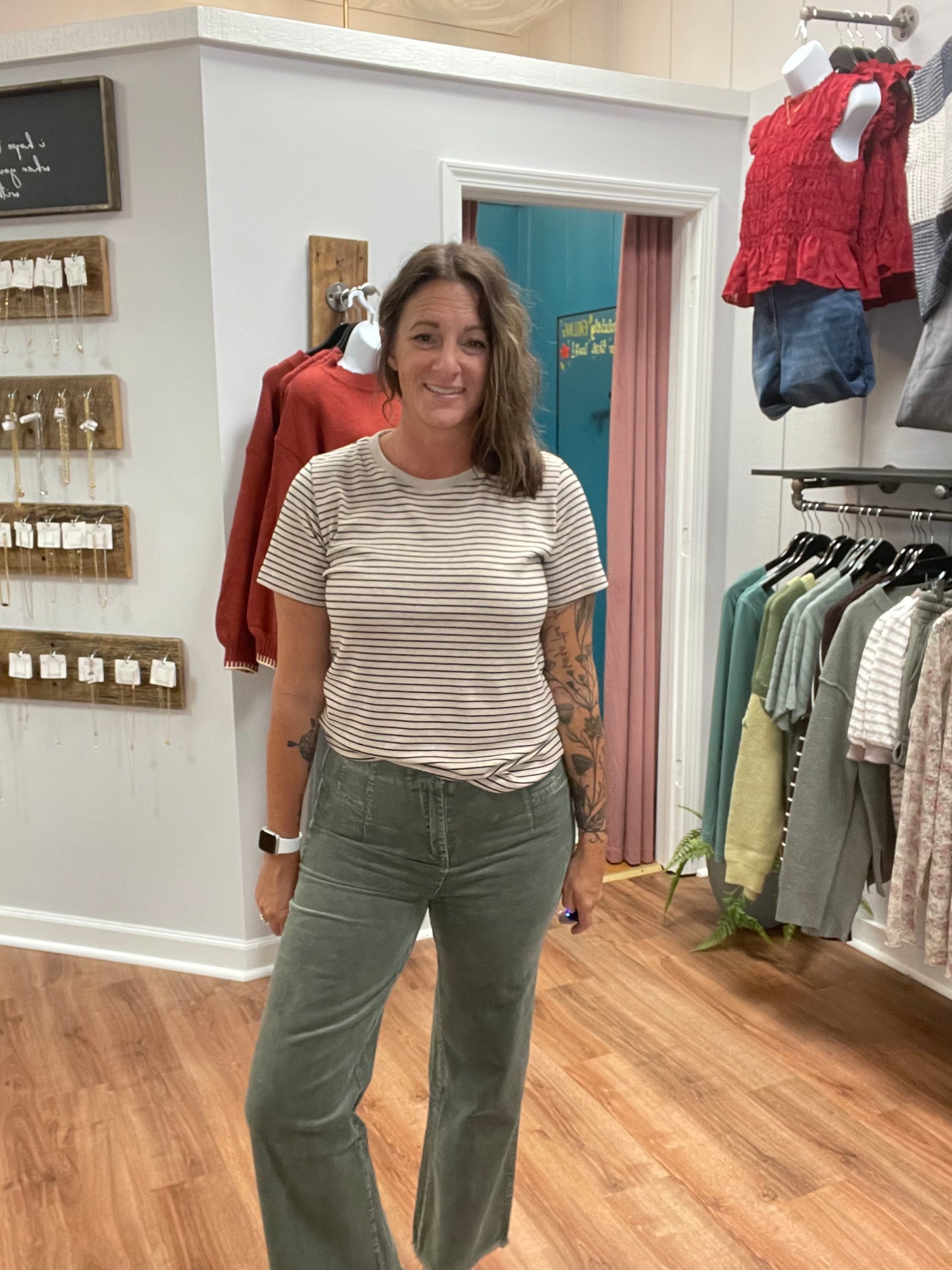 Claire Mineral Washed Corduroy Pant