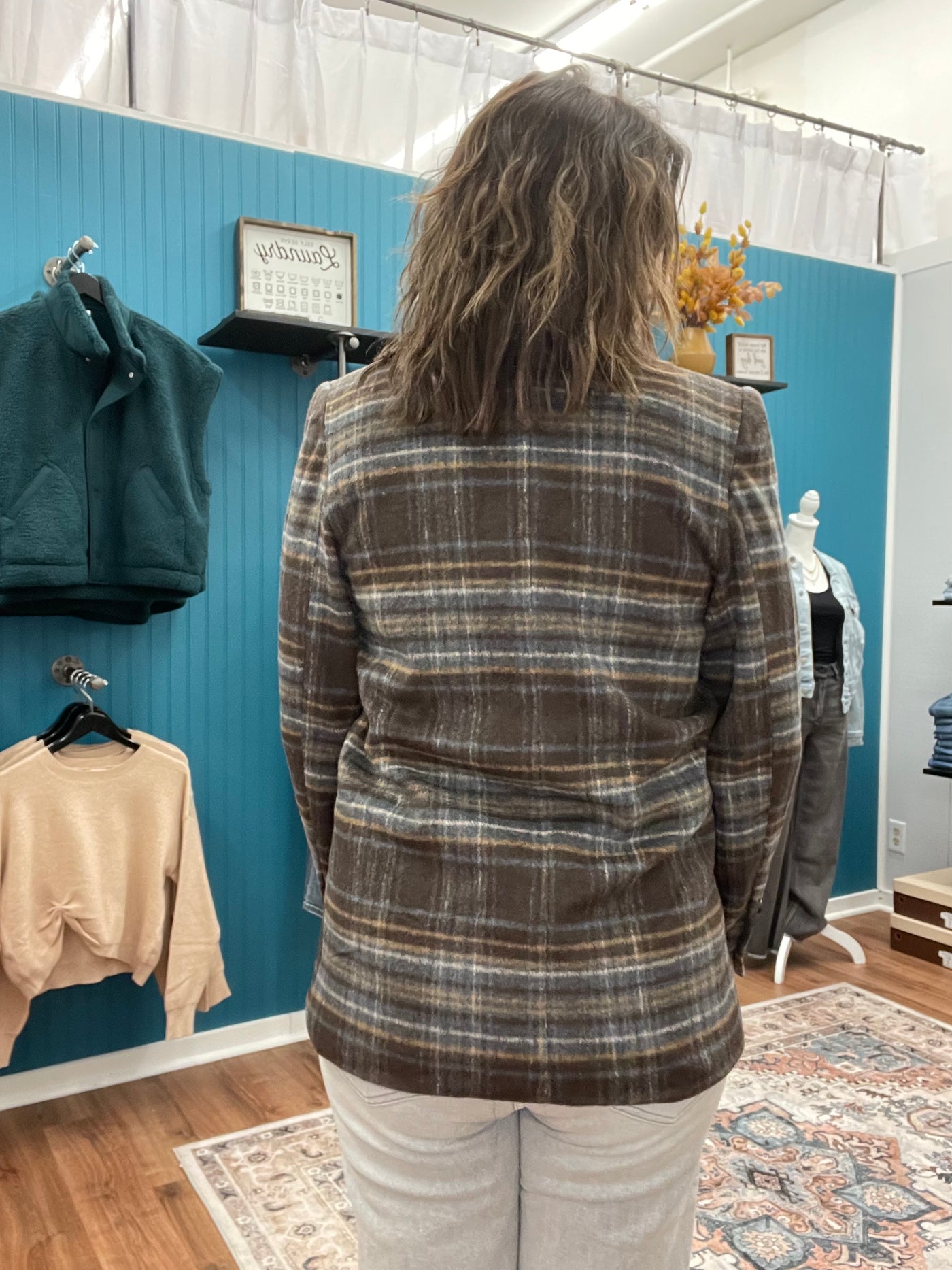 Taylor Classic Notch Plaid Jacket