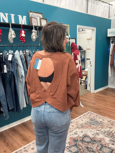 Ellis Open Back Slub Long Sleeve