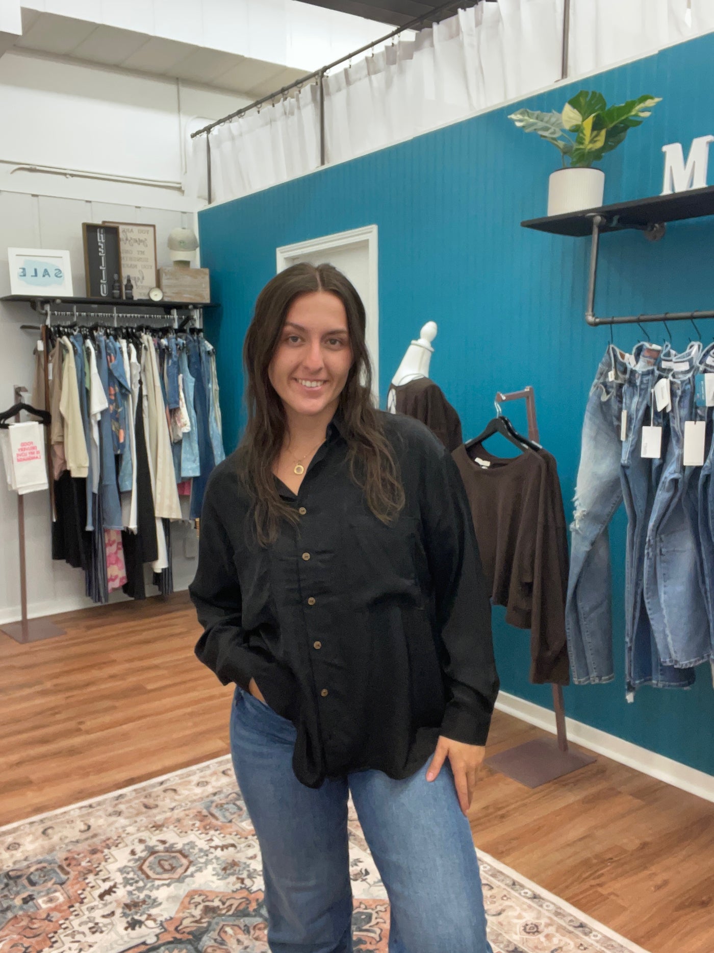 Katherine Collared Button Blouse