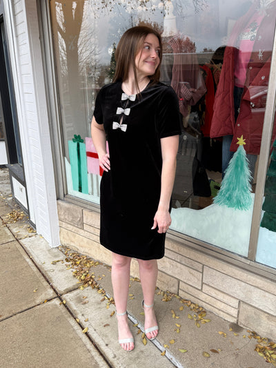 Sailor Bow Detail Mini Dress