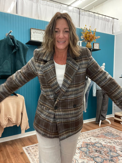 Taylor Classic Notch Plaid Jacket