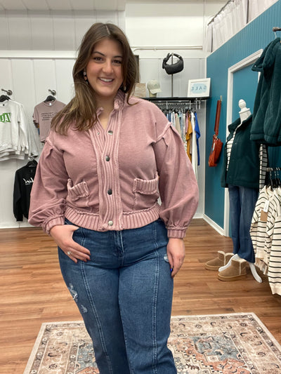 Lena Washed Vintage Cardigan Jacket