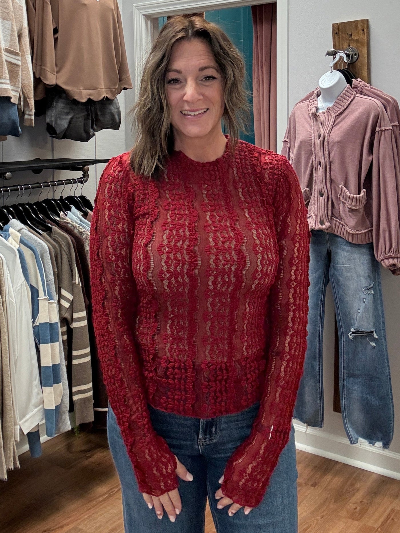 Clara Stretched Lace Top