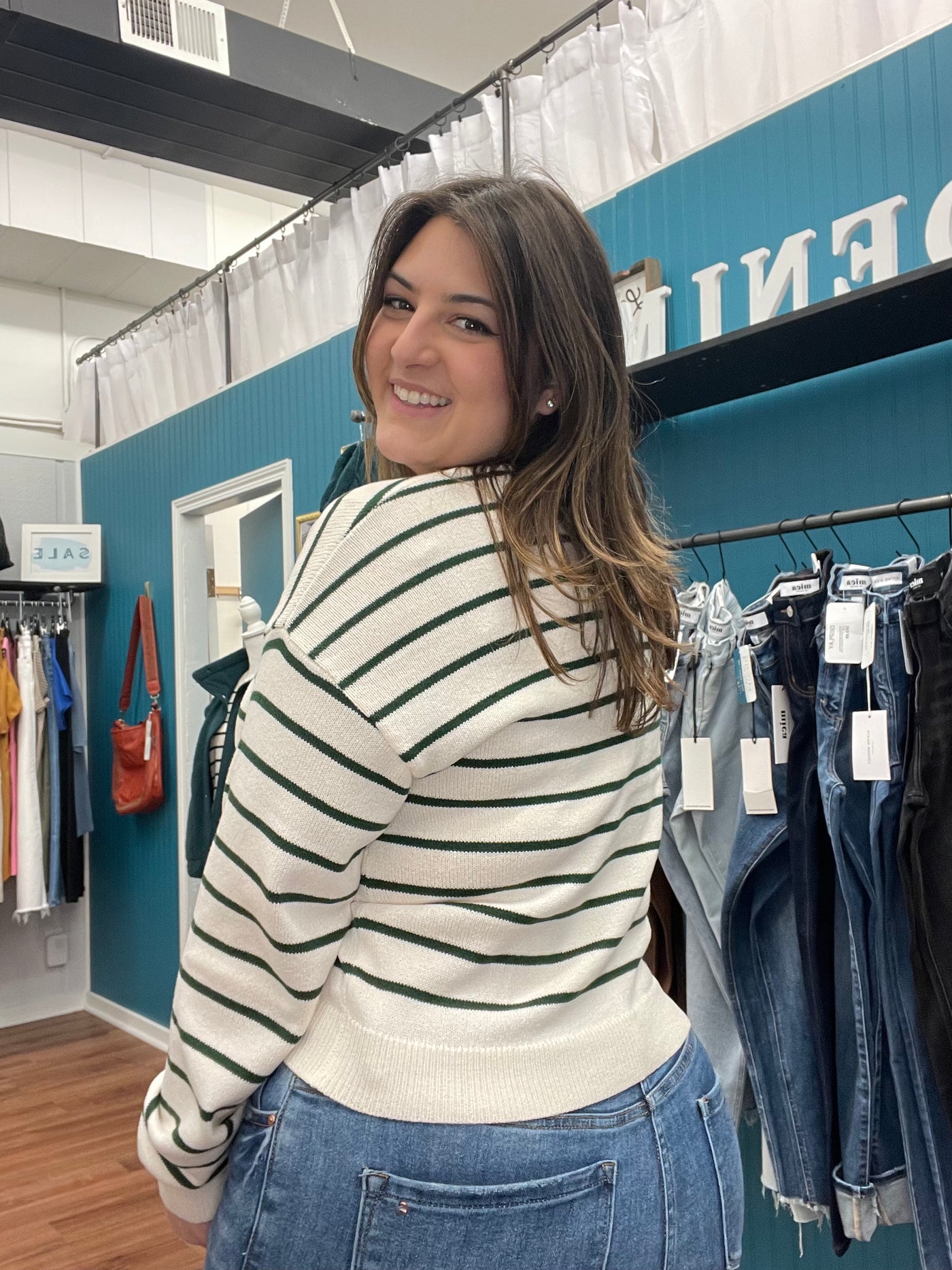 Jace Striped Crewneck Sweater