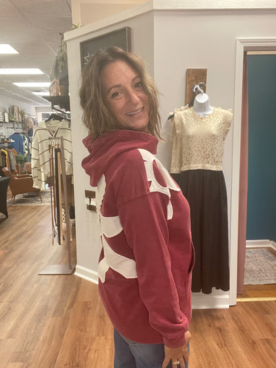 Maggie Floral Patch Hooded Sweatshirt