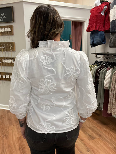 Sherry Floral Design Classic Button Down