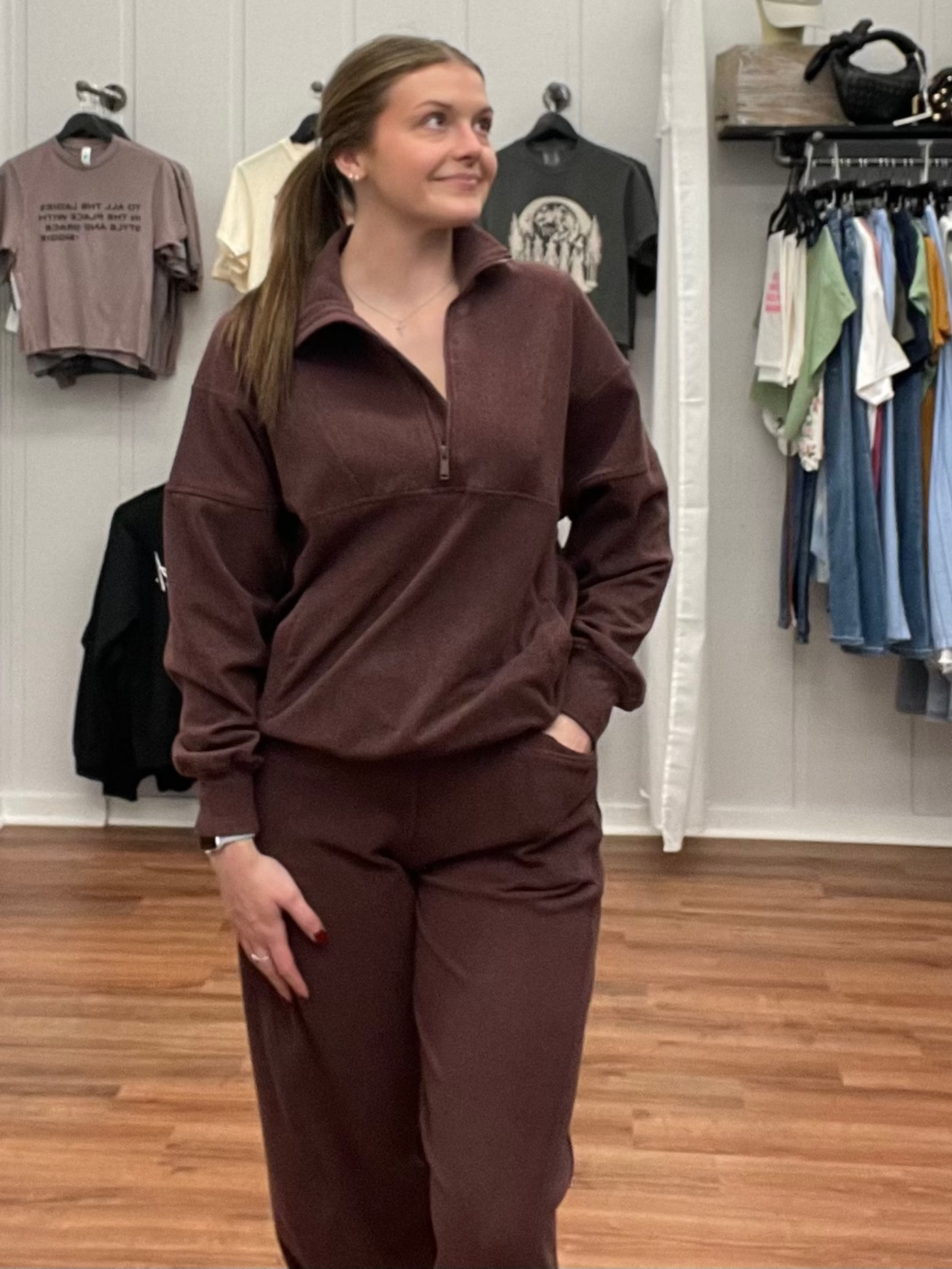 Melody Super Soft Quarter Zip & Jogger SET