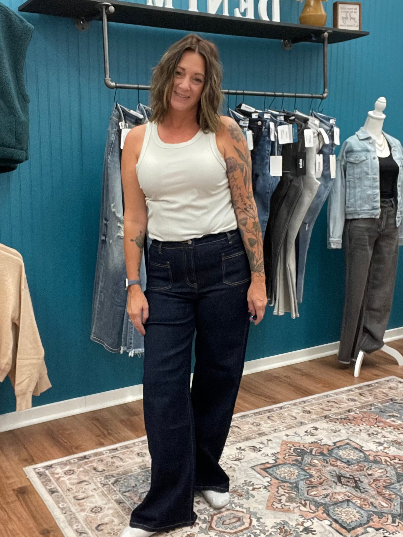 Knox High Rise Wide Leg Denim