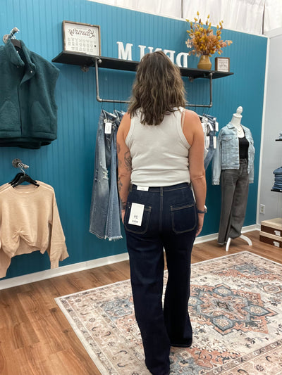 Knox High Rise Wide Leg Denim